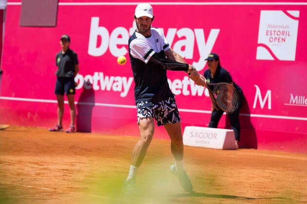 Tommy Paul Vs Richard Gasquet - Millennium Estoril Open 2022 Tommy Paul of United States competes against Richard Gasquet of France during the Millennium Estoril Open ATP, Tennis Herren 250 tennis tournament at Estoril Tennis Club, Estoril, Portugal on April 26, 2022. Lisbon Portugal  Copyright: xNunoxCruzx originalFilename:cruz-tommypau220426_npEfg.jpg