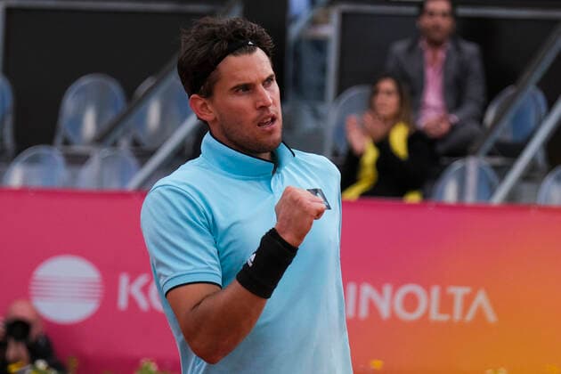 Benjamin Bonzi v Dominic Thiem - Millennium Estoril Open 2022 Benjamin Bonzi of France competes against Dominic Thiem of Austria during the Millennium Estoril Open ATP, Tennis Herren 250 tennis tournament at Estoril Tennis Club, Estoril, Portugal on April 26, 2022. Lisbon Portugal  Copyright: xNunoxCruzx originalFilename:cruz-benjamin220426_npXCD.jpg