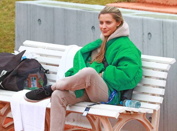 Sophia Thomalla , girlfriend of Alexander Zverev, fogs the training Tennis BMW Open by American Express 2022 26 04 2022 PHOTO Mladen Lackovic LakoPress