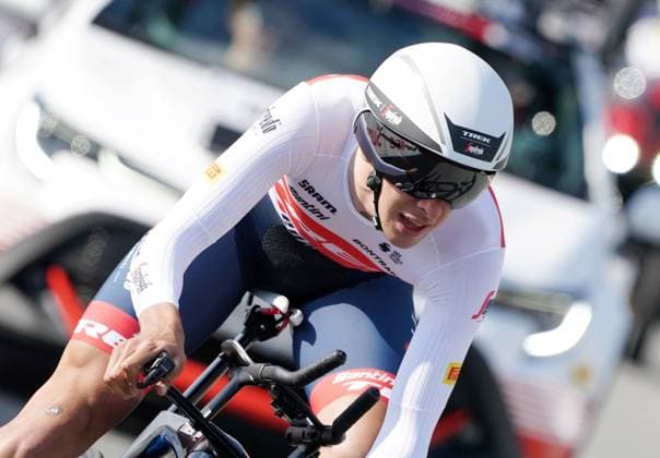 Photo Manuel Geisser 26 04 2022 time trial Lausanne,Switzerland cycling race Tour de Romandie picture Antonio Tiberi ITA action single image