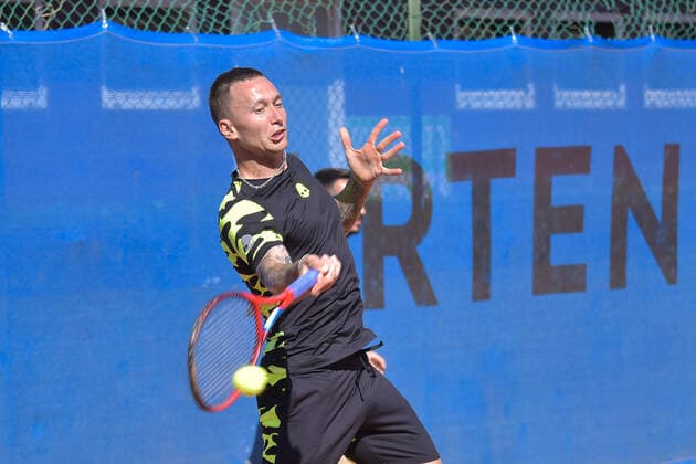 Mandatory Credit: Photo by Roberto Bettacchi SportReporter LiveMedia Shutterstock (12912961c) Denis Yevseyev (KAZ) Tennis Internationals ATP, Tennis Herren Challenger Roma Open tennis tournament, Garden Tennis Club, Rome, Italy - 26 Apr 2022 Tennis Internationals ATP Challenger Roma Open tennis tournament, Garden Tennis Club, Rome, Italy - 26 Apr 2022  Copyright: xRobertoxBettacchi SportReporter LiveMedia Shutterstockx 12912961c
