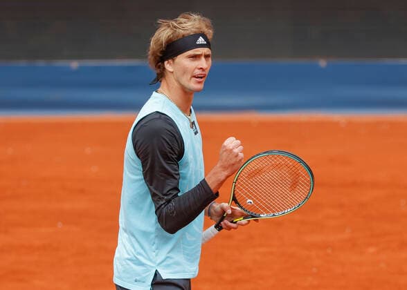 Alexander Zverev GER makes fist and cheers, jubilation, joy, emotion Tennis BMW Open 2022 ATP MTTC Iphitos Munich Germany 27 April 2022 Copyright: xJuergenxHasenkopfx