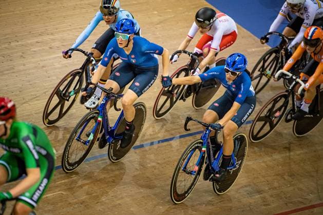 BALSAMO Elisa, GUAZZINI Vittoria UCI Track Nations Cup Glasgow 2022 BALSAMO Elisa GUAZZINI Vittoria ITA ITALY Landscape Event UCI Track Nations Cup Glasgow 2022 Category Category Cycling Track Cycling Track Nations Cup Elite Women Location Place Europe Great Britain Scotland Glasgow Sir Chris Hoy Arena Discipline Madison Distance 30 km Date Date 24 04 2022 Sunday Day 4