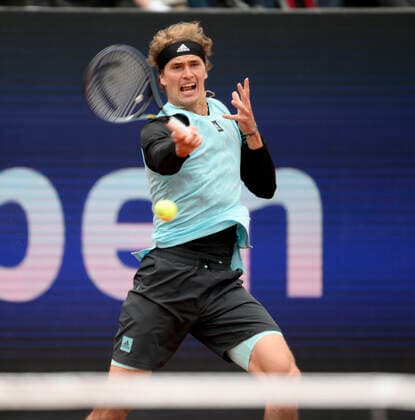27 04 2022, Tennis Men ATP Tour, BMW Open Munich 2022 at Iphitos Tennis Center, Alexander Zverev GER plays his first round match on center court