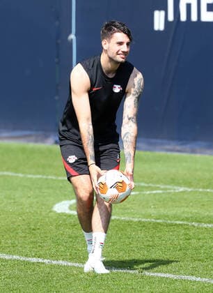 Europa League RB Leipzig training 27 04 2022 Leipzig, 27 04 2022, RB training center, Europa League, semifinals , RB Leipzig final training the day before RBL v Glasgow Rangers , Pictured Dominik Szoboszlai 17, RB Leipzig , Picture Point