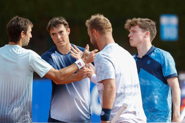 Philip Florig and Maximilian Homberg, Mens Doubles Tennis BMW Open 2022 ATP MTTC Iphitos Munich Germany 27 April 2022 Copyright: xJuergenxHasenkopfx