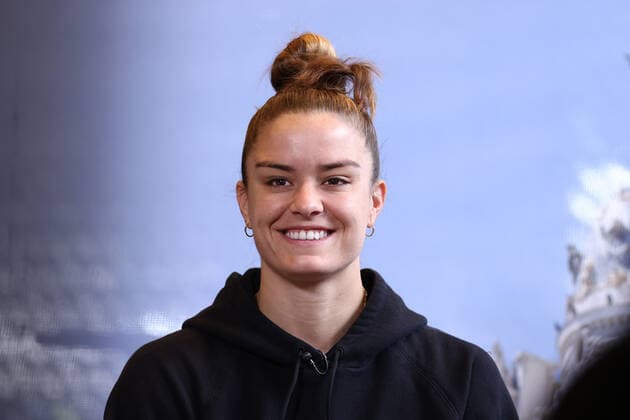 April 27, 2022, MADRID, MADRID, SPAIN: Maria Sakkari of Greece attends during the Media Day of WTA, Tennis Damen during the Mutua Madrid Open 2022 celebrated at La Caja Magica on April 27, 2022, in Madrid, Spain. MADRID SPAIN - ZUMAa181 20220427_zaa_a181_030 Copyright: xOscarxJ.xBarrosox