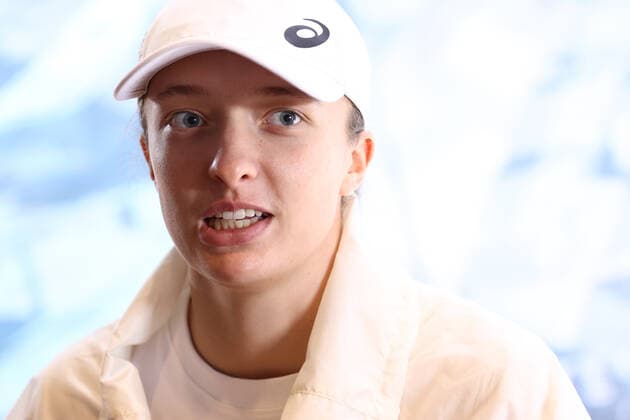 April 27, 2022, MADRID, MADRID, SPAIN: Iga Swiatek of Poland attends during the Media Day of WTA, Tennis Damen during the Mutua Madrid Open 2022 celebrated at La Caja Magica on April 27, 2022, in Madrid, Spain. MADRID SPAIN - ZUMAa181 20220427_zaa_a181_041 Copyright: xOscarxJ.xBarrosox