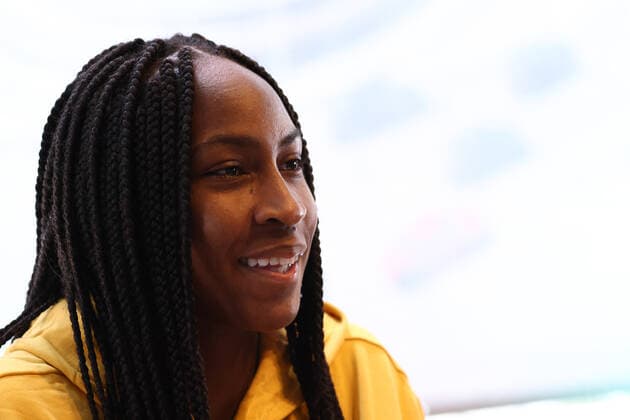 April 27, 2022, MADRID, MADRID, SPAIN: Cori Gauff of United States attends during the Media Day of WTA, Tennis Damen during the Mutua Madrid Open 2022 celebrated at La Caja Magica on April 27, 2022, in Madrid, Spain. MADRID SPAIN - ZUMAa181 20220427_zaa_a181_042 Copyright: xOscarxJ.xBarrosox