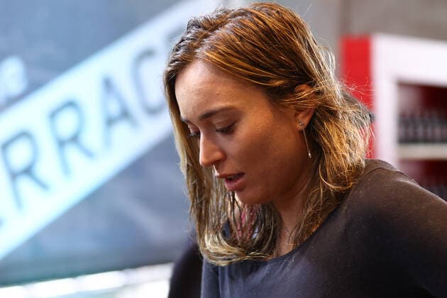 April 27, 2022, MADRID, MADRID, SPAIN: Paula Badosa of Spain attends during the Media Day of WTA, Tennis Damen during the Mutua Madrid Open 2022 celebrated at La Caja Magica on April 27, 2022, in Madrid, Spain. MADRID SPAIN - ZUMAa181 20220427_zaa_a181_043 Copyright: xOscarxJ.xBarrosox