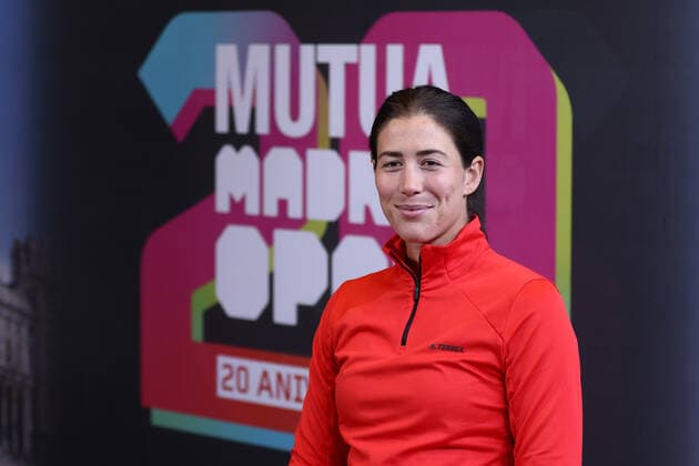 April 27, 2022, MADRID, MADRID, SPAIN: Garbine Muguruza of Spain attends during the Media Day of WTA, Tennis Damen during the Mutua Madrid Open 2022 celebrated at La Caja Magica on April 27, 2022, in Madrid, Spain. MADRID SPAIN - ZUMAa181 20220427_zaa_a181_072 Copyright: xOscarxJ.xBarrosox