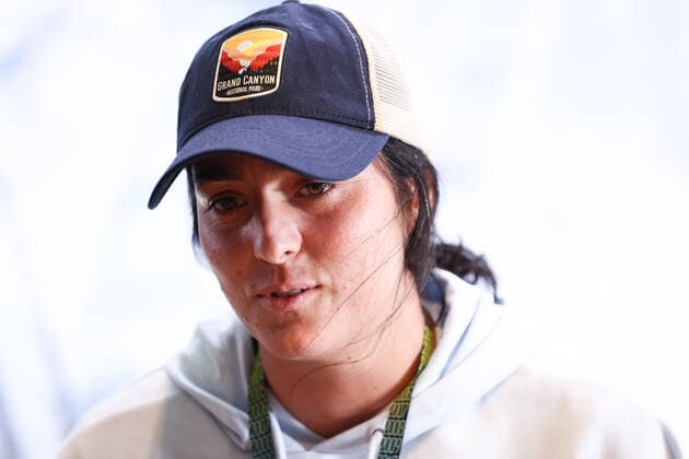 April 27, 2022, MADRID, MADRID, SPAIN: Ons Jabeur of Tunisia attends during the Media Day of WTA, Tennis Damen during the Mutua Madrid Open 2022 celebrated at La Caja Magica on April 27, 2022, in Madrid, Spain. MADRID SPAIN - ZUMAa181 20220427_zaa_a181_074 Copyright: xOscarxJ.xBarrosox