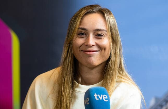 April 27, 2022, MADRID, MADRID, SPAIN: Paula Badosa of Spain talks to the media ahead of the 2022 Mutua Madrid Open WTA, Tennis Damen 1000 tennis tournament MADRID SPAIN - ZUMAa181 20220427_zaa_a181_172 Copyright: xRobxPrangex