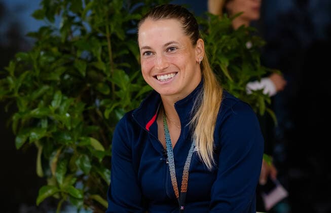 April 27, 2022, MADRID, MADRID, SPAIN: Yulia Putintseva of Kazakhstan talks to the media ahead of the 2022 Mutua Madrid Open WTA, Tennis Damen 1000 tennis tournament MADRID SPAIN - ZUMAa181 20220427_zaa_a181_182 Copyright: xRobxPrangex