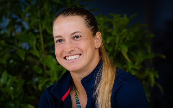 April 27, 2022, MADRID, MADRID, SPAIN: Yulia Putintseva of Kazakhstan talks to the media ahead of the 2022 Mutua Madrid Open WTA, Tennis Damen 1000 tennis tournament MADRID SPAIN - ZUMAa181 20220427_zaa_a181_184 Copyright: xRobxPrangex