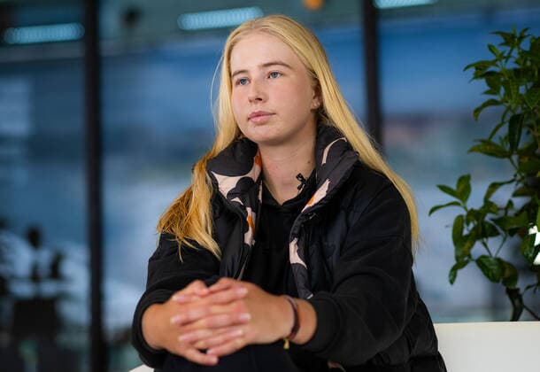April 27, 2022, MADRID, MADRID, SPAIN: Clara Tauson of Denmark talks to the media ahead of the 2022 Mutua Madrid Open WTA, Tennis Damen 1000 tennis tournament MADRID SPAIN - ZUMAa181 20220427_zaa_a181_196 Copyright: xRobxPrangex