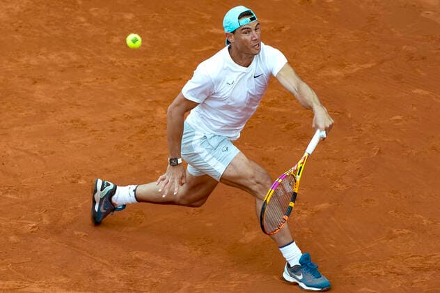 Rafael Nadal practicing for the Mutua Madrid Open 2022 tennis tournament at the Caja Magica Madrid sports complex, 28 04 2022  Foto:xDyDxFotografosx xFuturexImage