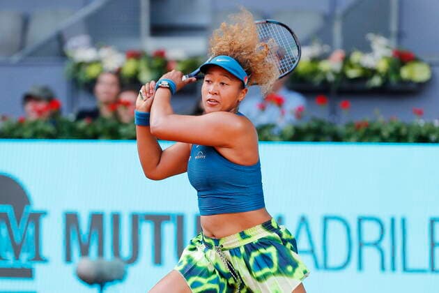 Naomi Osaka (JPN), APRIL 29, 2022 - Tennis : Naomi Osaka of Japan during singles 1st round match against Anastasia Potapova of Russia on the WTA, Tennis Damen 1000 tournaments Mutua Madrid Open tennis tournament at the Caja Magica in Madrid, Spain. Noxthirdxpartyxsales  (0157503119st)