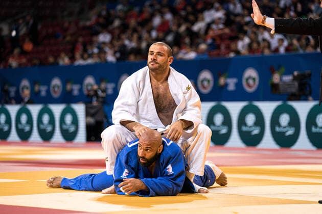 Bilder des Jahres 2022, Sport 05 Mai Sport Themen der Woche KW17 Sport Bilder des Tages JUDO - EJU European Championships 2022 SOFIA,BULGARIA,01.MAY.22 - JUDO - EJU European Championships, men +100kg. Image shows Guram Tushishvili (GEO) and Roy Meyer (NED).  GEPAxpictures xJohannesxFriedl