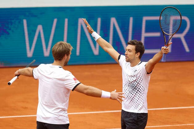 Bilder des Jahres 2022, Sport 05 Mai Sport Themen der Woche KW17 Kevin Krawietz und Andreas Mies jubeln nach dem Sieg, Jubel, Emotion, Herren Doppel, Endspiel, Final Tennis - BMW Open 2022 - ATP, Tennis Herren - MTTC Iphitos - Munich - - Germany - 1 May 2022. *** Kevin Krawietz and Andreas Mies cheer after victory, jubilation, emotion, mens doubles, final, Final Tennis BMW Open 2022 ATP MTTC Iphitos Munich Germany 1 May 2022 Copyright: xJuergenxHasenkopfx