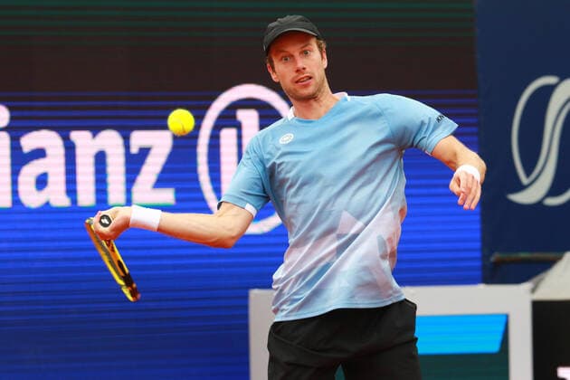 Botic van de Zandschulp, on the ball Holger Rune DEN and Botic van de Zandschulp NED ATP Singles Final, final, individual, Tennis BMW Open by American Express 2022 01 05 2022 PHOTO Mladen Lackovic LakoPress