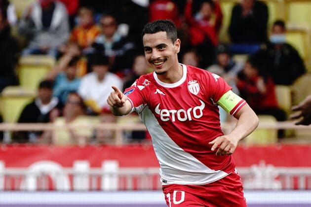 Joie - Wissam Ben Yedder (AS Monaco) FOOTBALL : AS Monaco vs Angers - Ligue 1 Uber Eats - Monaco - 01 05 2022 NorbertScanella Panoramic 