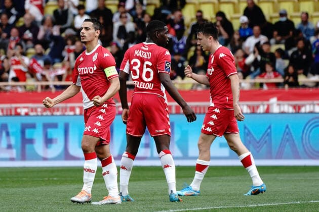 Joie - Wissam Ben Yedder (AS Monaco) FOOTBALL : AS Monaco vs Angers - Ligue 1 Uber Eats - Monaco - 01 05 2022 NorbertScanella Panoramic 