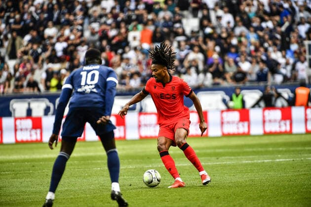 Khephren Thuram (ogc) FOOTBALL : Bordeaux vs Nice - 35eme Journee de L1 Ubereats - Bordeaux - 01 05 2022 ThierryBreton Panoramic 