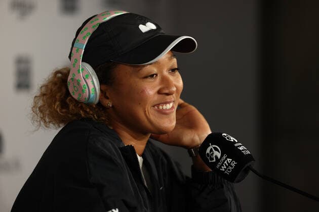 May 1, 2022, MADRID, MADRID, SPAIN: Naomi Osaka of Japan attends her press conference, PK, Pressekonferenz during the Mutua Madrid Open 2022 celebrated at La Caja Magica on May 01, 2022, in Madrid, Spain. MADRID SPAIN - ZUMAa181 20220501_zaa_a181_255 Copyright: xOscarxJ.xBarrosox