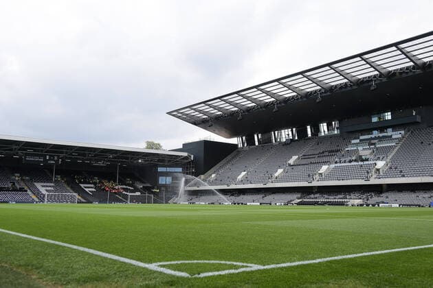Mandatory Credit: Photo by Will Cooper JMP Shutterstock (12921095j) A general view of Craven Cottage Fulham v Luton Town, UK - 02 May 2022 EDITORIAL USE ONLY No use with unauthorised audio, video, data, fixture lists (outside the EU), club league logos or live services. Online in-match use limited to 45 images (+15 in extra time). No use to emulate moving images. No use in betting, games or single club league player publications services. Fulham v Luton Town, UK - 02 May 2022 EDITORIAL USE ONLY No use with unauthorised audio, video, data, fixture lists (outside the EU), club league logos or live services. Online in-match use limited to 45 images (+15 in extra time). No use to emulate moving images. No use in betting, games or  Copyright: xWillxCooper JMP Shutterstockx 12921095j