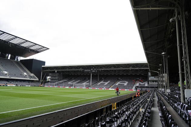 Mandatory Credit: Photo by Will Cooper JMP Shutterstock (12921095d) A general view of Craven Cottage Fulham v Luton Town, UK - 02 May 2022 EDITORIAL USE ONLY No use with unauthorised audio, video, data, fixture lists (outside the EU), club league logos or live services. Online in-match use limited to 45 images (+15 in extra time). No use to emulate moving images. No use in betting, games or single club league player publications services. Fulham v Luton Town, UK - 02 May 2022 EDITORIAL USE ONLY No use with unauthorised audio, video, data, fixture lists (outside the EU), club league logos or live services. Online in-match use limited to 45 images (+15 in extra time). No use to emulate moving images. No use in betting, games or  Copyright: xWillxCooper JMP Shutterstockx 12921095d