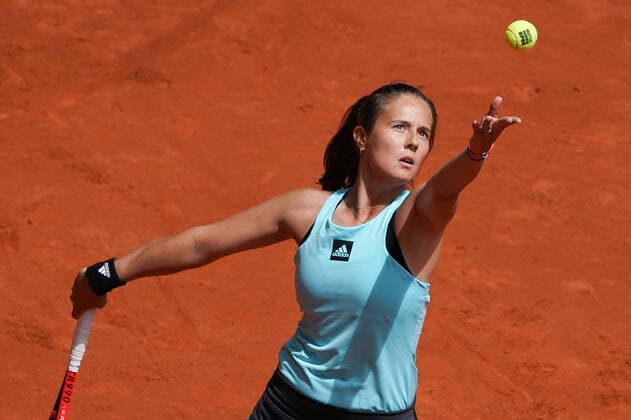 Mutua Madrid Open - Day Six Daria Kasatkina of Russia in action against Sara Sorribes Tormo of Spain in her third round match on Day 6 of the Mutua Madrid Open at La Caja Magica on May 03, 2022 in Madrid, Spain Madrid Spain  Copyright: xOscarxGonzalezx originalFilename:gonzalez-notitle220503_npM0e.jpg