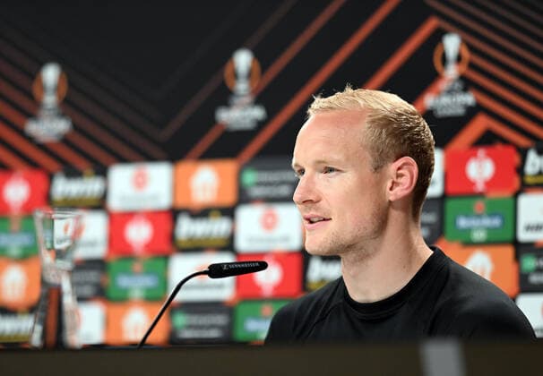 04 05 2022, xjhx, football UEFA Europa League, Eintracht Frankfurt training and press conference emspor, v l Sebastian Rode Eintracht Frankfurt DFL DFB REGULATIONS PROHIBIT ANY USE OF PHOTOGRAPHS as IMAGE SEQUENCES and or QUASI VIDEO Frankfurt am Main