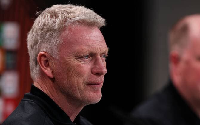 Mandatory Credit: Photo by Simon Dael Shutterstock (12923419i) David Moyes manager of West Ham United during a press conference, PK, Pressekonferenz West Ham Press Conference, UEFA Europa League, Football, Deutsche Bank Park Stadium, Frankfurt, Germany 04 May 2022 West Ham Press Conference, UEFA Europa League, Football, Deutsche Bank Park Stadium, Frankfurt, Germany 04 May 2022  Copyright: xSimonxDael Shutterstockx 12923419i