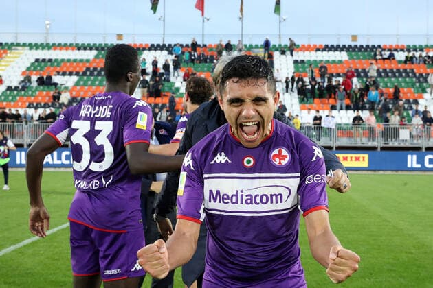 Photo Paola Garbuio LaPresse May 04, 2022 Venezia, Italy soccer A.C.F.Fiorentina vs Atalanta B.C. - TimVision Cup Final under19 2021 2022 - Penzo stadium. In the pic : fiorentina celebration in the end  Copyright: xPaolaxGarbuio LaPressex