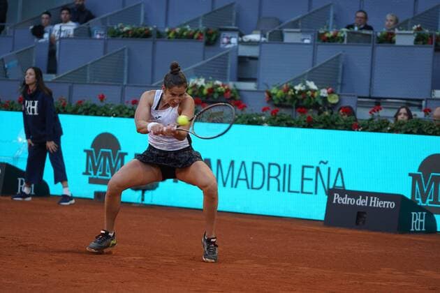Sara Sorribes SPA vs Jessica Pegula US during the Madrid open tennis tournament, May 4, 2022 Cordon Press Cordon Press