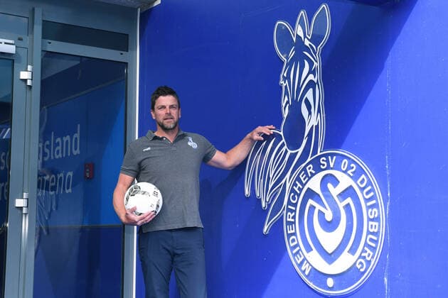 Soccer 3 league presentation of Torsten Ziegner at MSV Duisburg on 05 05 2022 in the Schauinsland Reisen Arena in Duisburg Torsten Ziegner coach head coach Duisburg xRx