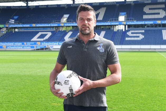 Soccer 3 league presentation of Torsten Ziegner at MSV Duisburg on 05 05 2022 in the Schauinsland Reisen Arena in Duisburg Torsten Ziegner coach head coach Duisburg xRx
