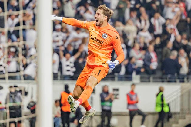 UEFA Europa League, Eintracht Frankfurt vs West Ham United, Deutsche Bank Park, Frankfurt, 05 05 2022 Kevin Trapp Eintracht Frankfurt 1 , Eintracht Frankfurt vs West Ham United, Frankfurt, Deutsche Bank Park, 5 5 2022 Copyright: xBEAUTIFULxSPORTS Gawlikx