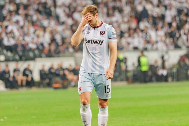 UEFA Europa League, Eintracht Frankfurt vs West Ham United, Deutsche Bank Park, Frankfurt, 05 05 2022 Craig Dawson West Ham United 15 , Eintracht Frankfurt vs West Ham United, Frankfurt, Deutsche Bank Park, 5 5 2022 Copyright: xBEAUTIFULxSPORTS Gawlikx