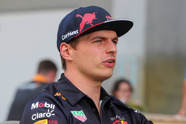 FORMULA 1 CRYPTO.COM MIAMI GRAND PRIX 2022 Miami International Autodrome, Miami, United States on 5 May 2022, Max Verstappen 1 (NED), HONDA Red Bull Racing RB18 media interview during the FORMULA 1 CRYPTO.COM MIAMI GRAND PRIX 2022, Phil Duncan Editorial Use Only Copyright: xPhilxDuncanx ESM-0457-0007