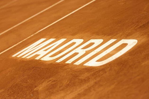 May 6, 2022, MADRID, MADRID, SPAIN: Madrid logo in Manolo Santana court during the Mutua Madrid Open 2022 celebrated at La Caja Magica on May 05, 2022, in Madrid, Spain. MADRID SPAIN - ZUMAa181 20220506_zaa_a181_053 Copyright: xOscarxJ.xBarrosox
