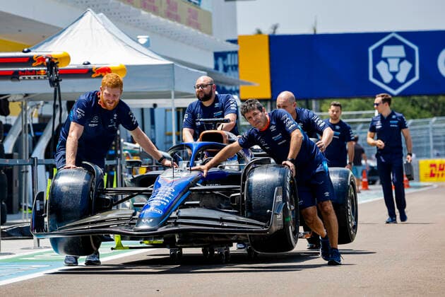 Williams Racing team, F1 Grand Prix of Miami at Miami International Autodrome on May 5, 2022 in Miami, United States of America Photo by HOCH ZWEI Miami United States of America