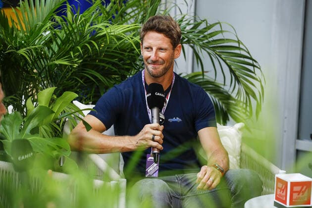 Romain Grosjean, portrait interview Canal + during the Formula 1 Crypto.com Miami Grand Prix 2022, 5th round of the 2022 FIA Formula One World Championship, WM, Weltmeisterschaft on the Miami International Autodrome, from May 6 to 8, 2022 in Miami Gardens, Florida, United States of America - F1 - MIAMI GRAND PRIX 2022 DPPI Panoramic  00122013__B3_1369