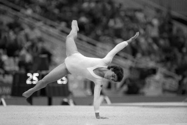XXI World Artistic Gymnastics Championships in Moscow 6701872 20.09.1981 The 21st World Artistic Gymnastics Championships held at the Olimpiysky Sports Complex, Moscow, on September 19-23, 1981. A Brazilian gymnast performs floor exercise. Yuriy Somov Russia  Copyright: xYuriyxSomovx