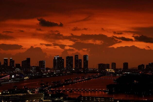 FORMULA 1 CRYPTO COM MIAMI GRAND PRIX 06 05 2022, Miami International Autodrome, Miami, FORMULA 1 CRYPTO COM MIAMI GRAND PRIX ,in the picture The skyline of Miami at night nordphotoxGmbHx xBratic nph00250