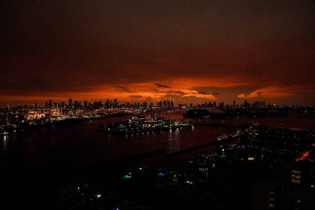 FORMULA 1 CRYPTO COM MIAMI GRAND PRIX 06 05 2022, Miami International Autodrome, Miami, FORMULA 1 CRYPTO COM MIAMI GRAND PRIX ,in the picture The skyline of Miami at night nordphotoxGmbHx xBratic nph00250