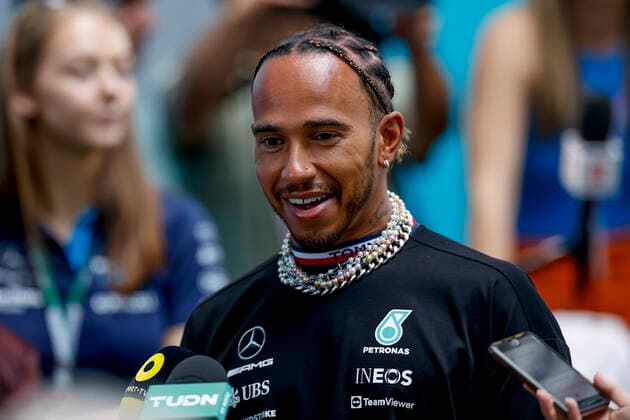 44 Lewis Hamilton GBR, Mercedes AMG Petronas F1 Team , F1 Grand Prix of Miami at Miami International Autodrome on May 6, 2022 in Miami, United States of America Photo by HOCH ZWEI Miami United States of America