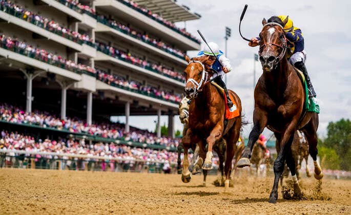 Sport Themen der Woche KW18 Sport Bilder des Tages May 6, 2022, Louisville, KY, USA: May 6, 2022: Olympiad 5, ridden by Junior Alvarado, wins the Alysheba Stakes on Kentucky Oaks Day at Churchill Downs in Louisville, Kentucky on May 6, 2022. Eclipse Sportswire CSM Louisville USA - ZUMAcs17 20220506_zaf_cs17_010 Copyright: xScottxSeriox
