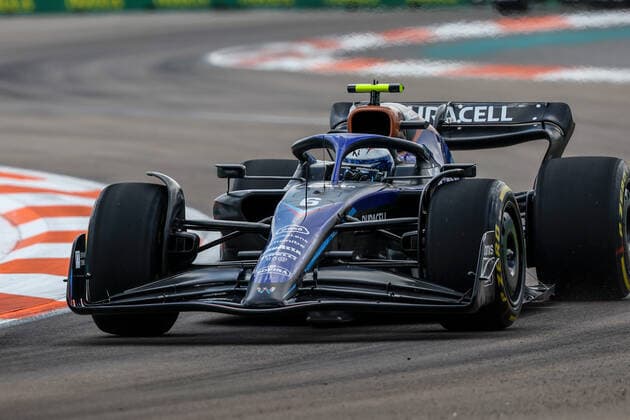06 LATIFI Nicholas (can), Williams Racing FW44, action during the Formula 1 Crypto.com Miami Grand Prix 2022, 5th round of the 2022 FIA Formula One World Championship, WM, Weltmeisterschaft on the Miami International Autodrome, from May 6 to 8, 2022 in Miami Gardens, Florida, United States of America - F1 - MIAMI GRAND PRIX 2022 DPPI Panoramic  20220506_GOOD7559